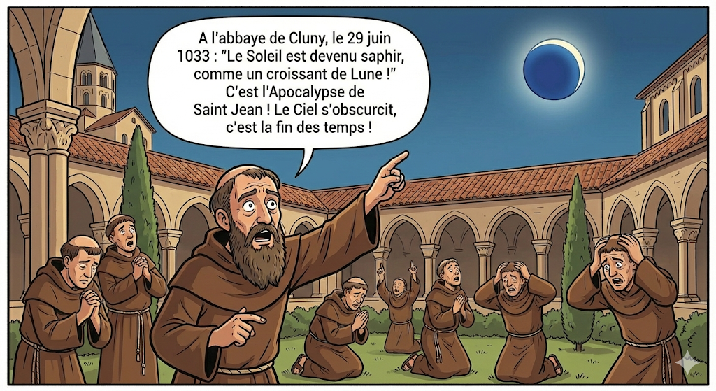 L'éclipse de 1033 et la panique de la fin des temps dans le monde chrétien